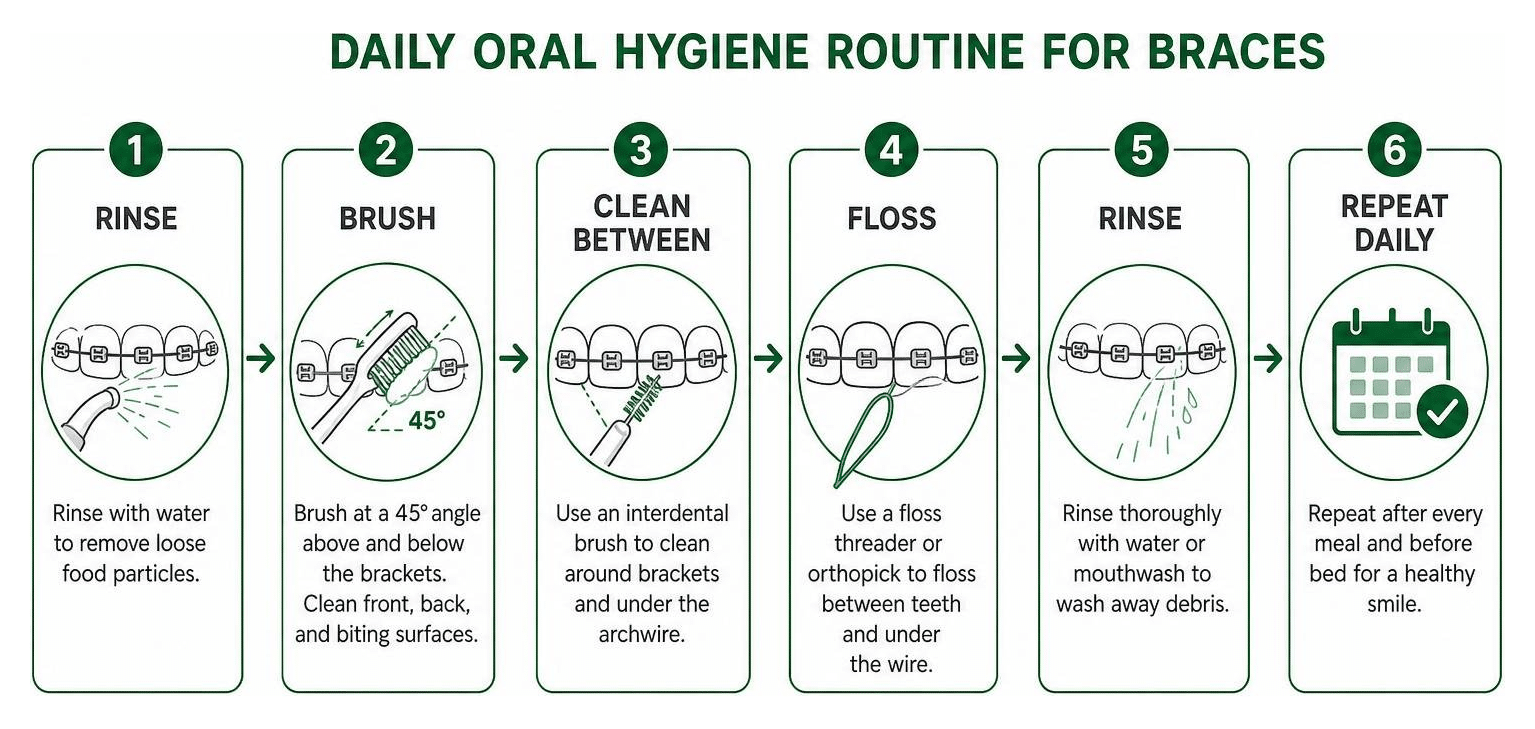 how to care for braces